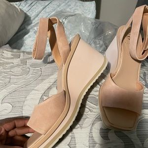 Vince Camuto, never worn wedge sandals